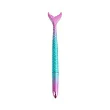 3/5/10pcs Of 0.5mm Black Ink Beautiful Mermaid Series Gel Pens With Full Needle Tube Tips Mermaid Style Signature Brush Writing Water Pen Round Ballpoint Pen Gel Pen Random Color