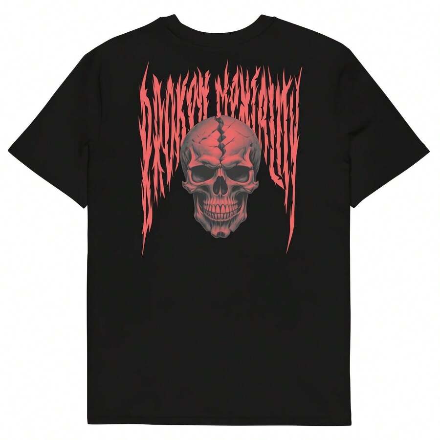 Red Skull  T-Shirt - Black - View 1
