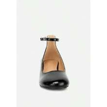 DEBBIE Ankle Strap Low Block Heel Sandals In Black - màu đen - Xem 3