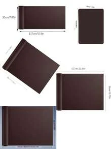 皮革修补片，皮革胶带 20*54 英寸，自粘式皮革修补片，适用于沙发、长沙发、家具、驾驶员座椅、汽车船座椅沙发椅鞋子手袋夹克急救补丁修复撕裂套件、乙烯基椅子 - 棕色 - 查看 9