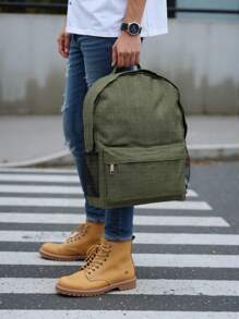 MEJORADA IMPROVED 0108 - Durable Polyester Backpack, Size 39x30x10 Cm, Lightweight And Functional For Daily Use - 橄欖綠 - 查看 2