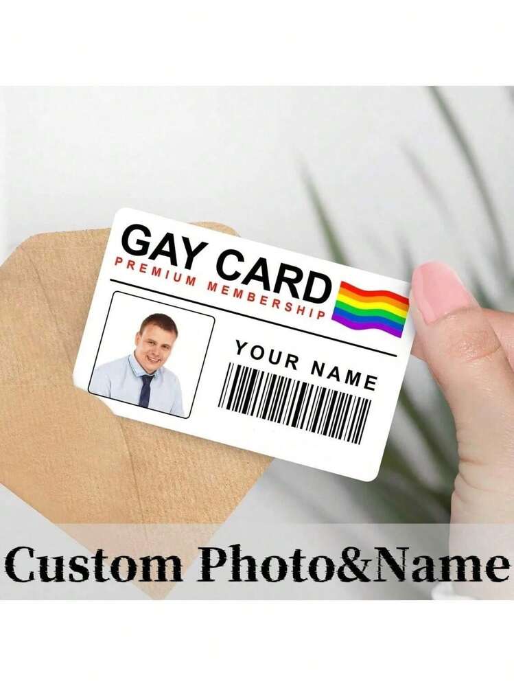 Personalisierte Foto-Namen Gay Pride Karte, einzigartiges Gay Pride Andenken, perfektes Geschenk für LGBTQ+ Freunde, personalisierte SCHWULE KARTE, Premium-Lebensmitgliedschaft, Witz-Meme, witziges Geschenk, Geschenk für Scherze, Identitätskarte, multifunktional, dekorativ, wiederverwendbar, niedlich, modern, personalisiert, einzigartig, ideale Geschenke für ihn, ideale Geschenke für sie zum Geburtstag, Abschluss, langsamer Sommer, individuelle Handwerke, schicker Herbst, Wohnen & Leben, Weihnachtsatmosphäre Zuhause, Souvenirs, elegantes Wohnen, kunstvolles Wohnen - Verschiedenfarbig - Übersicht 4