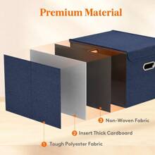 Lifewit Portable File Organizer Box With Lids - Versatile Storage Solution For Documents And Files - LIGHT GRAY - View 7