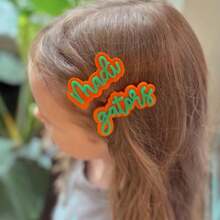 Pasadores de cabello personalizados, pasadores de cabello con nombre personalizado, accesorios espirituales, pasadores de cabello de acrílico, regalos de mascotas escolares, pasadores de cabello con letra de acrílico, pasadores de cabello personalizados, de vuelta a la escuela