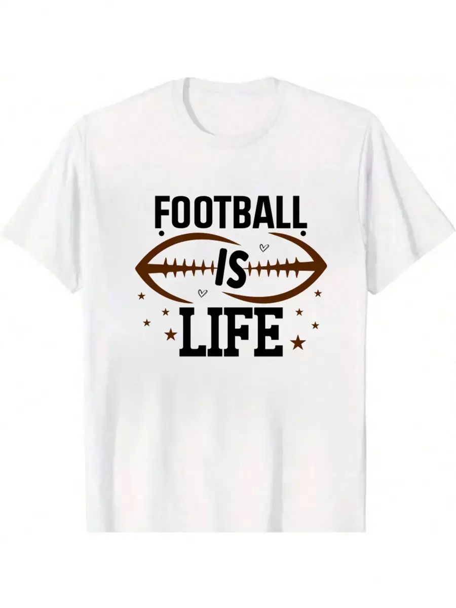 100% Cotton Unisex "Football - Centric Life" T - Shirt