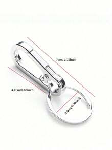 4/8/12pcs Mountaineering Carabiner Keychains Metal Climbing Carabiner Shaped Keyring Keychain Clip Hook Storage Box For Men Car Keychain Finder Travel Essentials