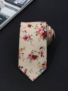 1 chiếc cà vạt thủ công họa tiết hoa nhỏ thời trang giản dị dành cho nam, thích hợp cho trang phục hẹn hò và dự tiệc - Nhiều màu - Xem 2