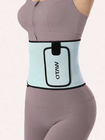 1 件腰部修身腰带，时尚健身新品，瘦身和排汗增强！透气时尚，这款排汗腰带让您在蹲下或跑步时无法抗拒