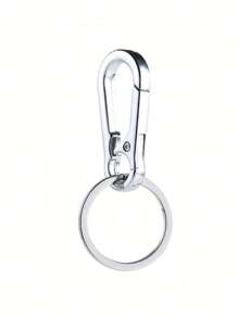 4/8/12pcs Mountaineering Carabiner Keychains Metal Climbing Carabiner Shaped Keyring Keychain Clip Hook Storage Box For Men Car Keychain Finder Travel Essentials