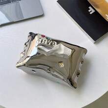 Une boîte à mouchoirs en céramique de style Ins, décorée de strass et de motifs candy. Boîte de rangement pour mouchoirs au design unique et travail tridimensionnel, décorative pour la maison