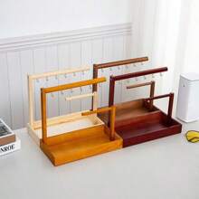 1 套入口储物盒、桌面展示架、鞋架装饰、木质材料收纳架，用于存放钥匙、手表、手镯、眼镜、小物品，保持家居整洁
