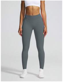 Women Impact Leggings Seamless Scrunch Butt Lifting Workout Leggings High Waisted Gym Yoga Pant - Grey - View 5