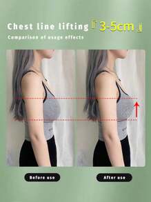 2 Stücke wiederverwendbare Kaninchen-Ohr Silikon unsichtbare Brust-Klebestreifen, Brust-Blüten Lift-Tape BH für Sport & Push-Ups