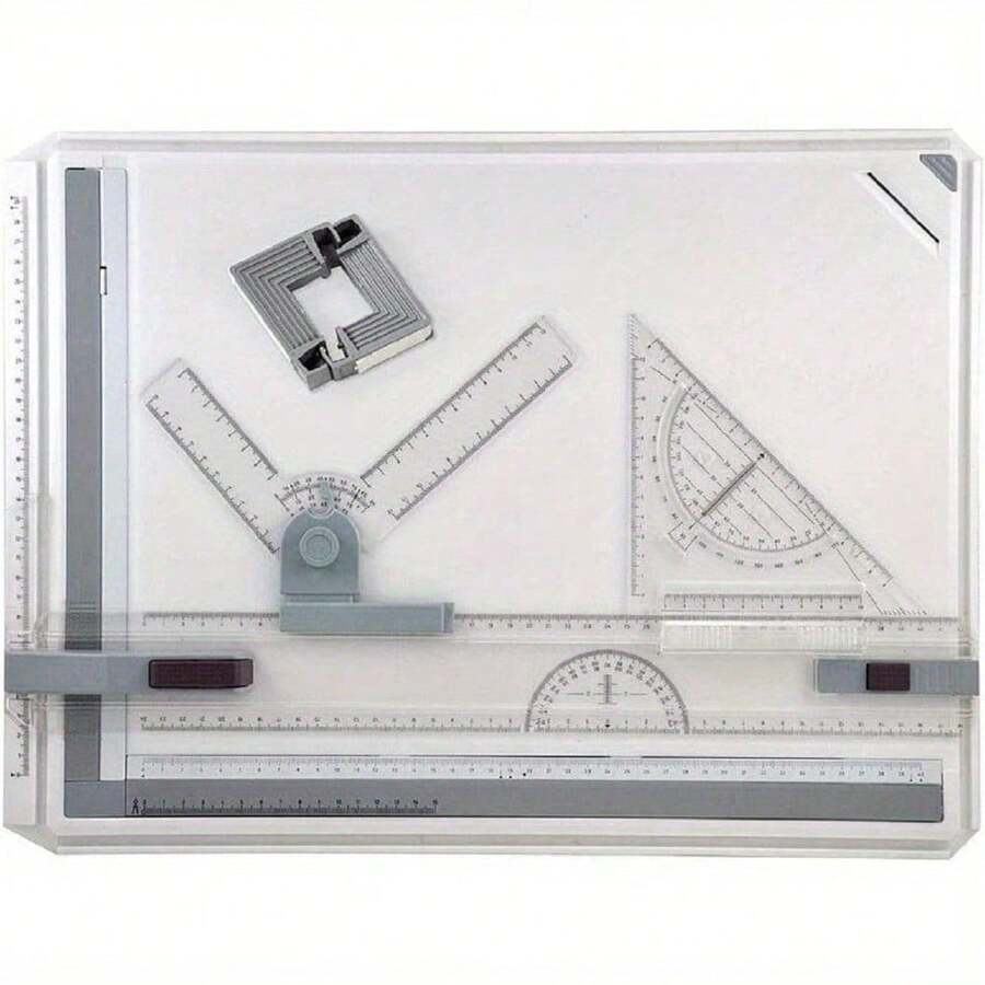 A3 Drawing Board 51X37cm Adjustable Angle System Drawing Board Art Craft Table With Parallel Motion Accessories For Students Engineers Artists And Architects - Variant1 - View 1