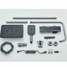 Black Shower Set Shower System Shower Mixer Rain Shower Hand Shower - Xám - Xem 10