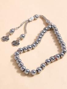 1 件复古 Tasbih 风格 33 颗珠子手链，优雅男士串珠手链，念珠礼物 - 均碼 - 查看 10