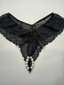 Thai Lace Panties From P To Plus Size - Black - View 2