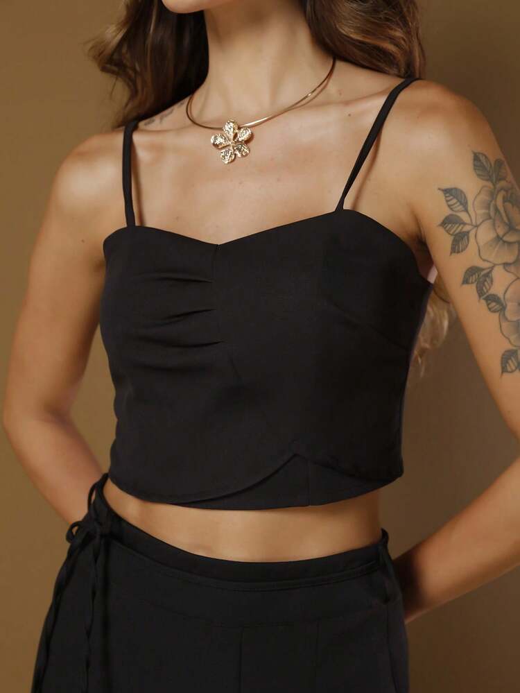 2025 Latest Fashion Popular Skirt Suspenders Suit Women's Best Selling New Products - Black - View 5