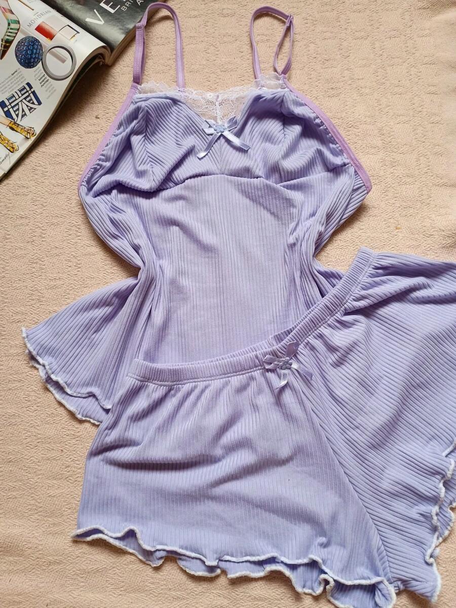 Women's Pajama Shorts Doll - Màu Lilac Tím - Xem 1