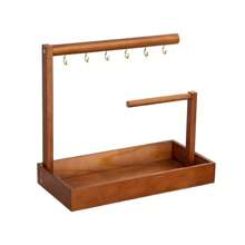 1 套入口储物盒、桌面展示架、鞋架装饰、木质材料收纳架，用于存放钥匙、手表、手镯、眼镜、小物品，保持家居整洁