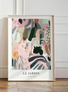 Botanical Wall Art, Flower Market,Pink And Green Wall Art, Abstract, Maximalist, Large, Living Room Decor, Bedroom Decor,Modern Home Decor,No Frame