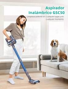 Aspiradora inalámbrica 6 in 1 Greenote GSC50 23Kpa 200W gris y azul - Tipo de Enchufe B USA (110-127V) - Ver 9