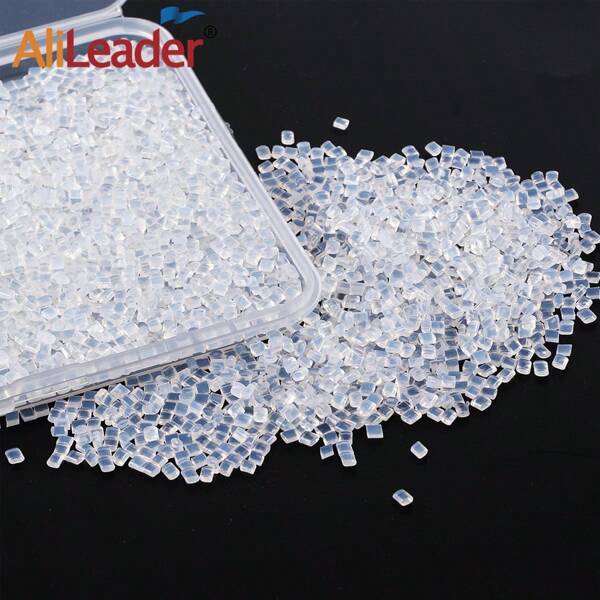 AliLeader Pellets de Cola de Queratina Italiana Grânulos de Cola de Keration Transparente Grânulos de Cola para Unhas de Fusão Quente/Extensões de Cabelo com Ponta em I