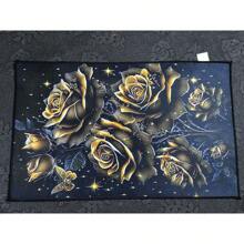 1pc Dark-Colored Cosmic Design Area Rug, Sun, Moon, Star, Universe Elements, Casual Theme Anti-Slip Decorative Carpet, Velvet Material Black Anti-Slip Bottom, Vintage High-End Distinctive Rug - Washable, Suitable For Living Room, Bedroom, Bathroom, Kitchen, Outdoor Garden, Various Sizes Available, Easy To Clean, Machine Washable Home Decor - Stain-Resistant, Anti-Slip, Low-Pile