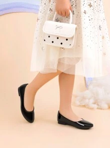 Girl'S Slip-On Mari Jane Ballerina Flat Shoes Back To School Shoes,Girls Fashionable Flat Shoes, Soft Sole Princess Shoes For Kids Students' Daily/Stage/Wedding/Dance Wear - Nhiều màu - Xem 4