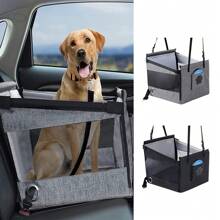 Pet Dog Car Seat,Portable Foldable Waterproof Pet Travel Bags,Removable Backseat Dog Hammock With Breathable Mesh For Car SUV Truck Back Seat - Grey - View 1
