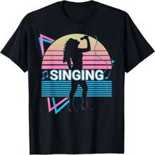 Singing Singer Retro T-Shirt.
