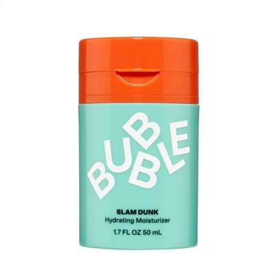 Bubble Skincare Slam unk Crema facial hidratante para piel seca, con vitamina E + jugo de aloe vera para una tez brillante, cuidado de la piel con protección contra la luz azul, 1.7 oz fl