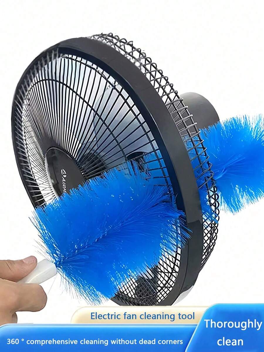 2件装风扇空调除尘刷，多功能超长电风扇清洁，缝隙清扫工具，鸡毛掸子，可弯曲窗户、百叶窗、沙发、簸箕和电风扇清洁刷。 - 彩色 - 查看 1