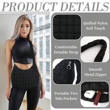 Oversized Ruched Bag Quilted Pattern Minimalist,Solid Color Pleated Puffy Cloud Shoulder Bag, Fashionable And Practical For Women, Simple And Large-Capacity,Can Be Worn Crossbody, Zip Closure