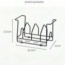 Metal Dish Drainer Over Sink Dish Rack Dish Cover Rack Dish Drainer Iron Dish Rack Dish Cup Drying Tray Drain Basket - 黑色 - 查看 3