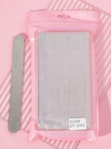 50 stuks, 100/180/240 grit vervangbare nagelvijlset, elliptische nagelvijlen, herbruikbare roestvrijstalen basisbordvijlen voor nagels, voor manicure