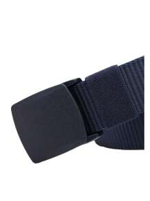 Fashion Men's Wide Belt Nylon Plastic Buckle Fast Delivery - Black - View 2