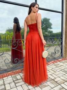 Wedding Dresses - Burnt Orange - View 2