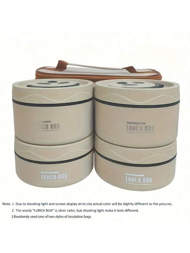 LDQ 5-In-1 Stainless Steel Lunch Box Set With Microwave Safe Lunch