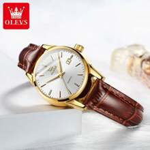 OLEVS. 1 件优雅防水女士手表，带日期，商务手表适合工作场合，时尚女士腕表适合日常佩戴 - 均碼 - 查看 12