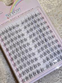 120pcs Individual Eyelashes, Sunflower Style False Eyelashes, Cartoon Style, Reusable And Can Amplify Eyes Lash Clusters,Eye Lash Clusters,Individual Eyelashes,Lashes,Fake Lashes