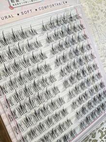 120pcs Individual Eyelashes, Sunflower Style False Eyelashes, Cartoon Style, Reusable And Can Amplify Eyes Lash Clusters,Eye Lash Clusters,Individual Eyelashes,Lashes,Fake Lashes