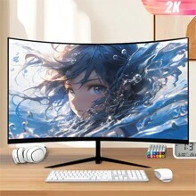 GAWFOLK The 32-Inch 2K-165HZ-1800R HD Curved Gaming Monitor Is A Surprise Choice For Christmas Season, And Is A Great Gift For Gaming Enthusiasts. THIS 32-INCH 2K HD CURVED GAMING MONITOR COMBINES A HIGH REFRESH RATE OF 165HZ WITH THE PERFECT CURVATURE OF 1800R TO BRING YOU AN INCREDIBLE VISUAL EXPERIENCE THAT ALLOWS YOU TO ENJOY THE ULTIMATE GAMING WORLD. Whether It's A Gift For A Friend Or A Treat For Yourself, It's The Way To Go.