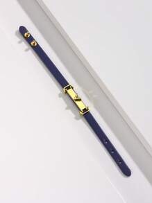 1pc Fashionable PU Leather Bracelet, Versatile Bangle, High Quality Gift For Valentine's Day, Mother's Day, Women's Daily Wear, Adjustable Length