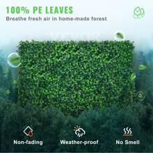 Ivy Privacy Fence, 59 X 98/39 X 98/96 X 72/24x16 Inch Artificial Green Wall Screen, Greenery Ivy Fence With Strengthened Joint, Faux Hedges Vine Leaf Decoration For Outdoor Garden, Yard, Balcony, Patio Decor. - 24x16 英寸 - 查看 3