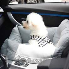 Pet Dog Car Seat For Small Medium Dogs And Cats, Ultra-Soft Pet Travel Booster Seat With Seat Belts, Towing Ropes And Storage Pockets, Anti-Collapse Design