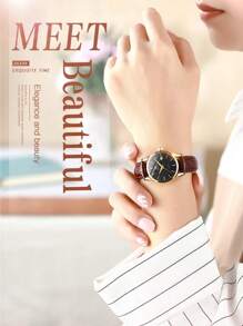 OLEVS. 1 件优雅防水女士手表，带日期，商务手表适合工作场合，时尚女士腕表适合日常佩戴 - 均碼 - 查看 8