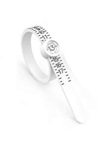 Ringmaatmeter 1-17 Meetinstrument met vergrootglas Herbruikbare vingermaatmeter Sieradenmaatmeter VS Ringmaat