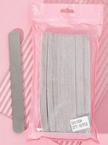 50 stuks, 100/180/240 grit vervangbare nagelvijlset, elliptische nagelvijlen, herbruikbare roestvrijstalen basisbordvijlen voor nagels, voor manicure