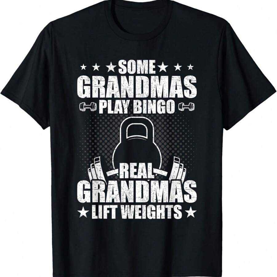 Weightlifting Grandma Bodybuilding Weightlifting Workout T-Shirt